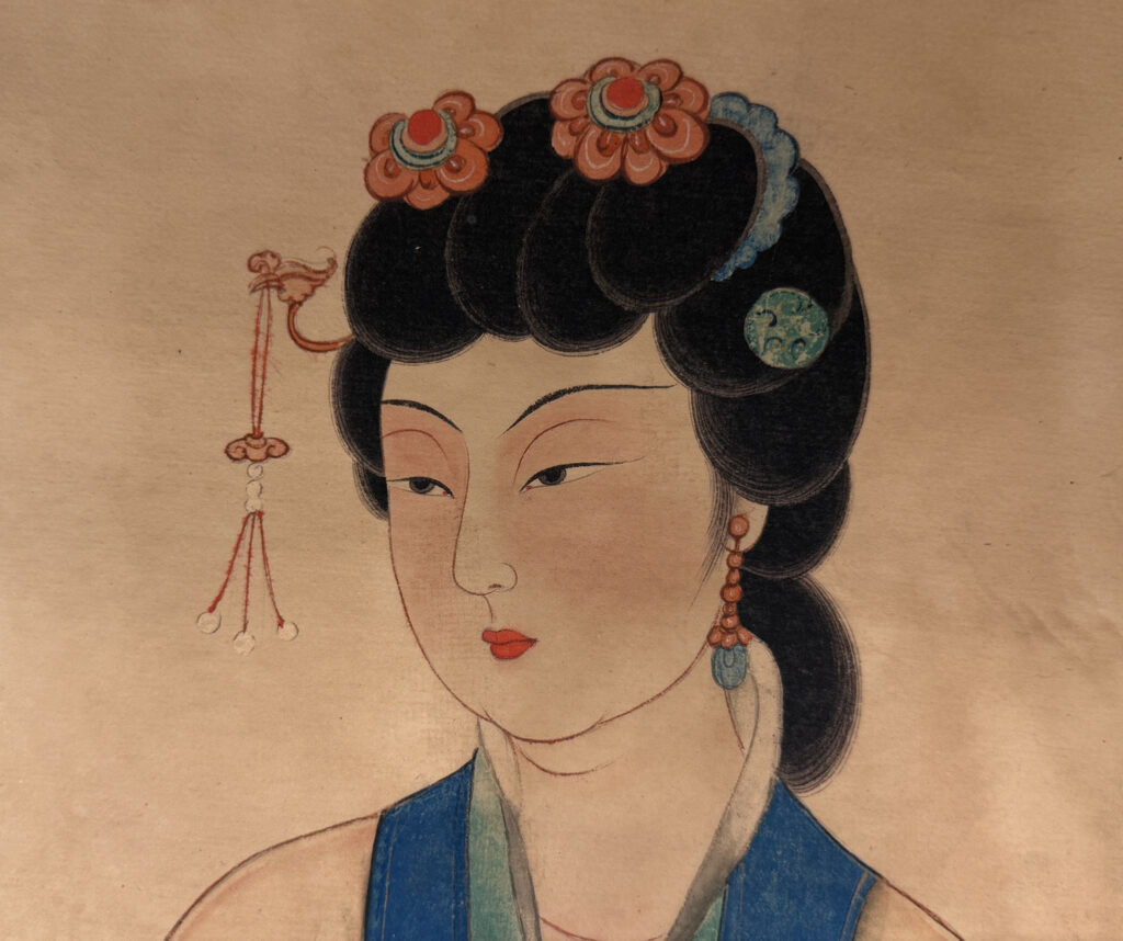 張大千紈扇仕女| Zhang Daqian, Lady Holding a Fan | Fine