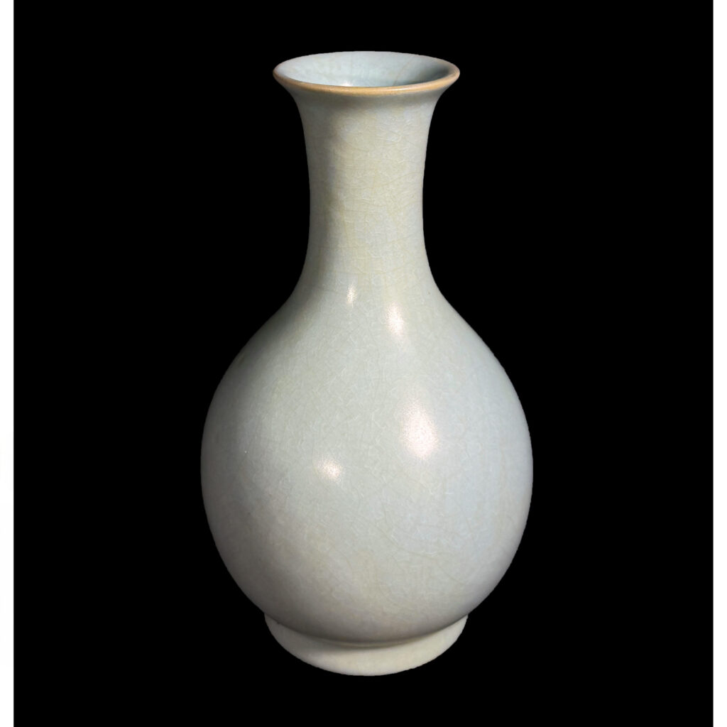 古陶瓷汝窯天青釉鵝頸瓶- Collect.tw