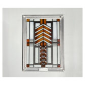 早期美國 建築大師萊特Frank Lloyd Wright「Autumn Sumac」秋日漆樹 彩繪玻璃
