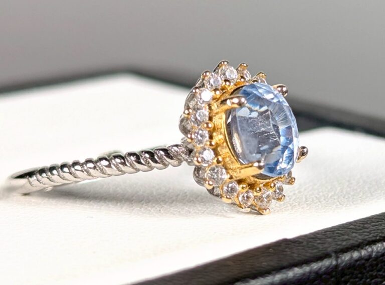 天然藍寶石戒 斯里蘭卡 Pastel blue 無燒 1.60CT 台大證書