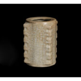 古陶瓷 青釉 琮式瓶