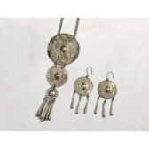 早期 雲南 銀飾 項鍊 耳環